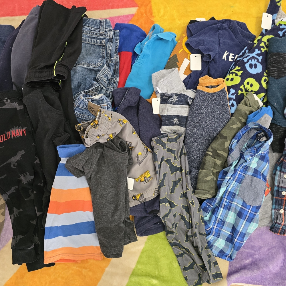 Kids Clothing Bundle with Various Patterns(28 Pieces)